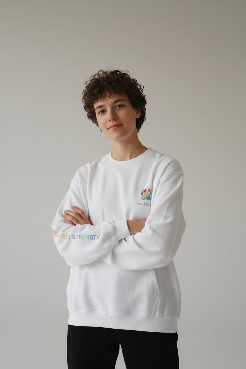 CyberGlitch Bear Graphic Sweater